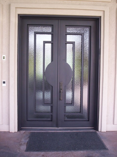 Contemporary Iron Door - Contemporary - Windows And Doors - dallas - by