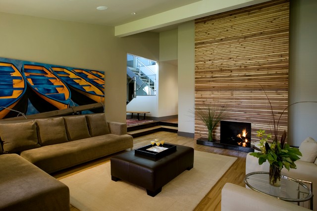 modern rectangular living room
