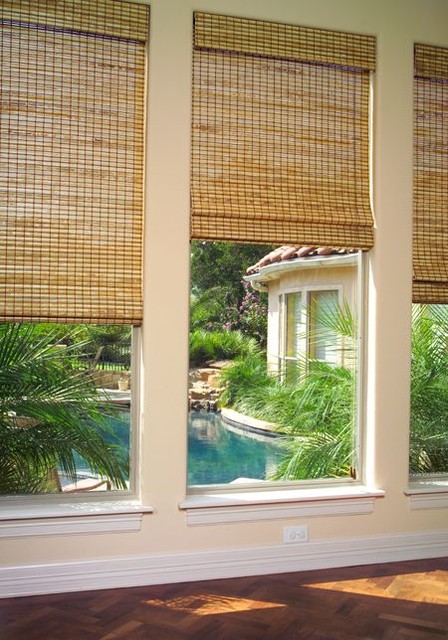 Natural Roman Shades - contemporary - roman blinds - austin - by ...