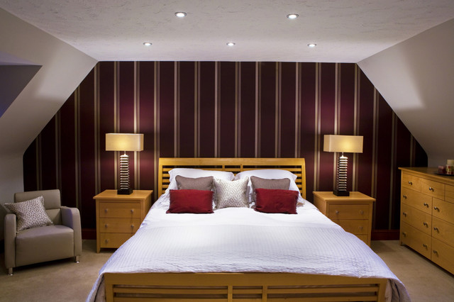 Contemporary Aubergine Bedroom - Contemporary - Bedroom - london - by ...
