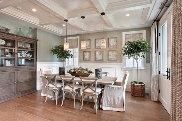 traditional dining room by Brandon Architects, Inc.