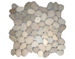 Sliced Java Tan Pebble Tile modern tile