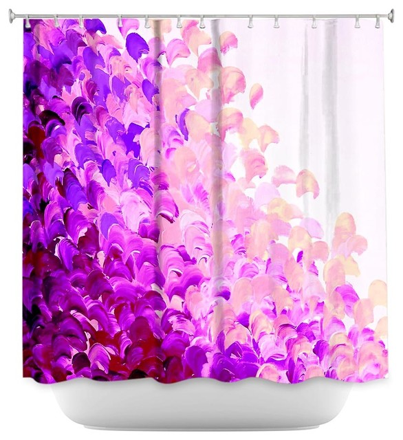 Shower Curtain Artistic Creation in Color Lavender Contemporary