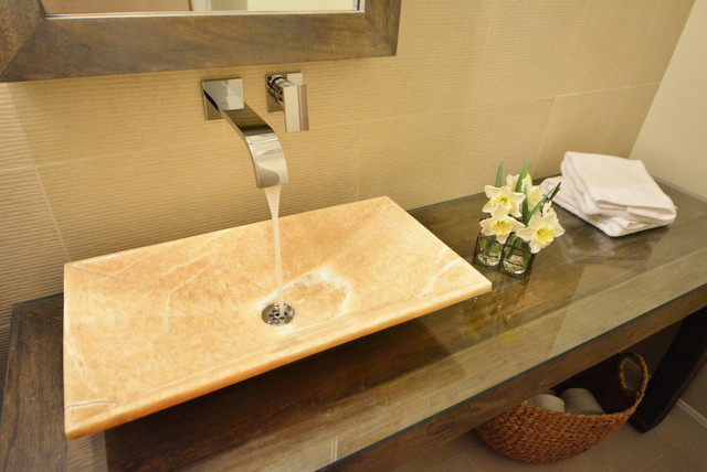 Zen Bathroom & Powder Room contemporary-powder-room