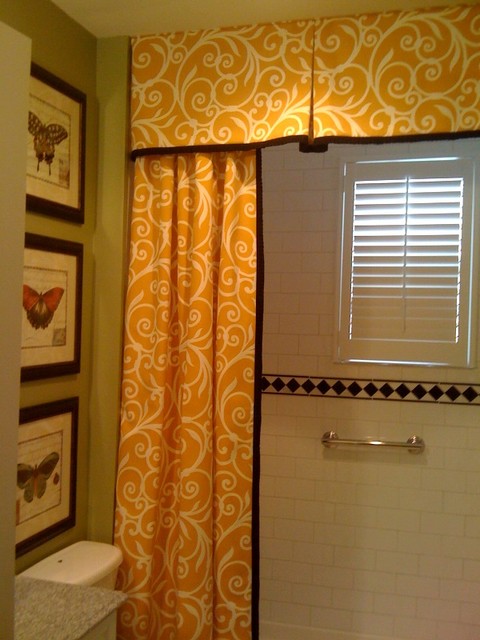 Shower Curtain and Valance - traditional - bathroom - dc metro