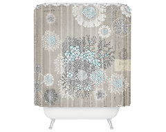 Iveta Abolina French Blue Shower Curtain eclectic-shower-curtains