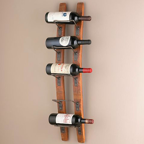 My Balsam Hill Home: Stylish Ways to Store Wine Wine bottles on barrel staves