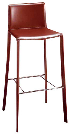 Bar stools for 10 to 15% of your guests Dark brown steel bar stool