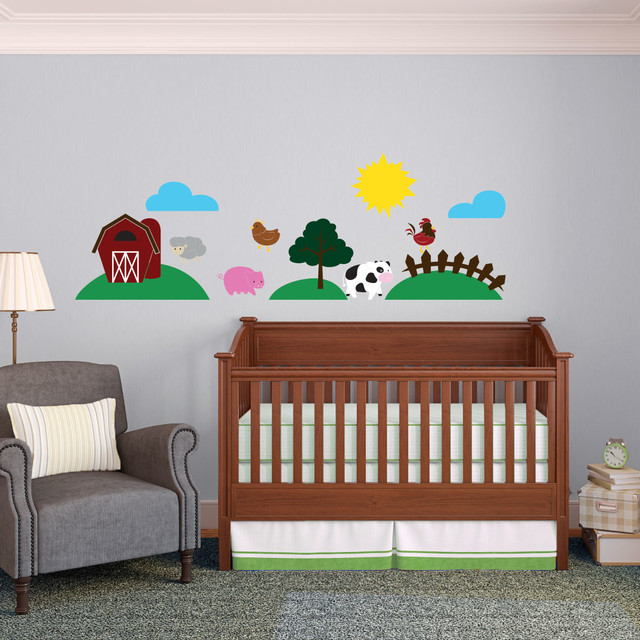 Cute Kids Farm and Farm Animals Complete Collection wall-decals