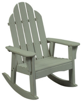 High Back Outdoor Rocker Chair - Traditional - Rocking Chairs - by