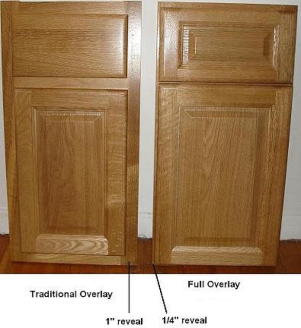 partial vs full overlay cabinets