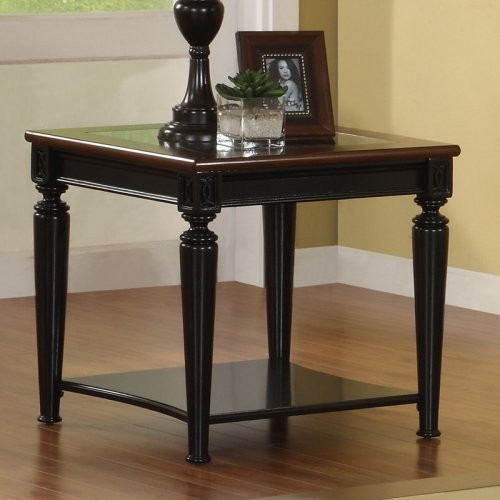 Riverside Anelli II End Table Glass Top Traditional Coffee Tables