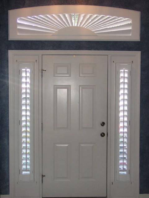 Shutters For Sidelight Windows - Modern - Entry - by Blinds.com