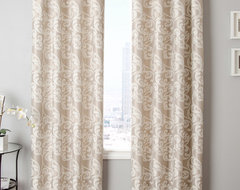 Blindsgalore Signature Drapery Panel: Kunas Patterned Jacquard traditional curtains