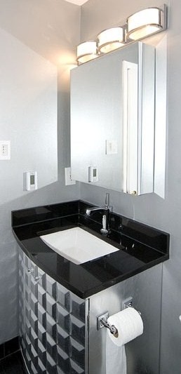 Glamorous Bathrooms contemporary powder room