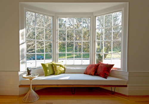 bay windows offer a panoramic view