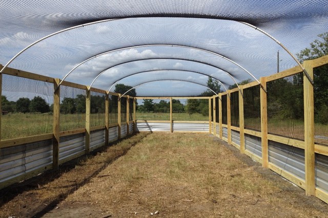 Quail Flight Pen Houston By Harkey Fencebuilding Ranch Construction