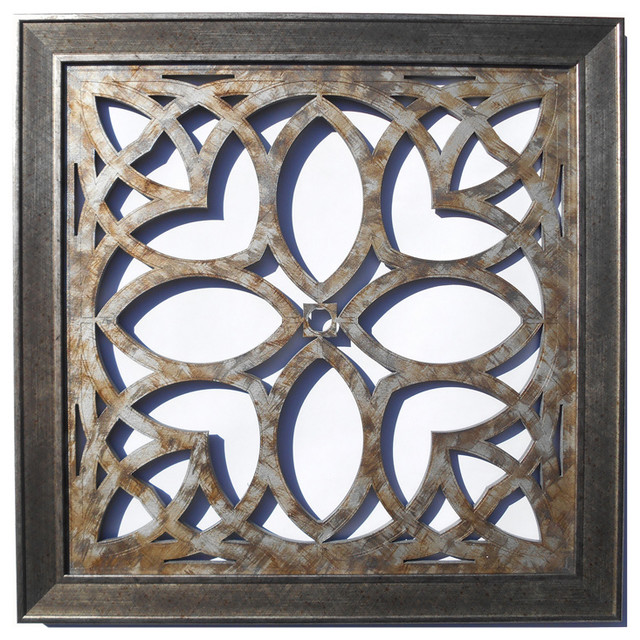 Imperia Decorative Panel I (18.4" Sq.) Transitional Wall Decor by Design & Board, Inc.
