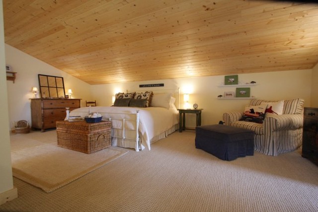 Hood Canal Water Front Home beach-style-bedroom