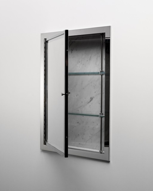 Recessed Metal Medicine Cabinet  Traditional  Medicine 