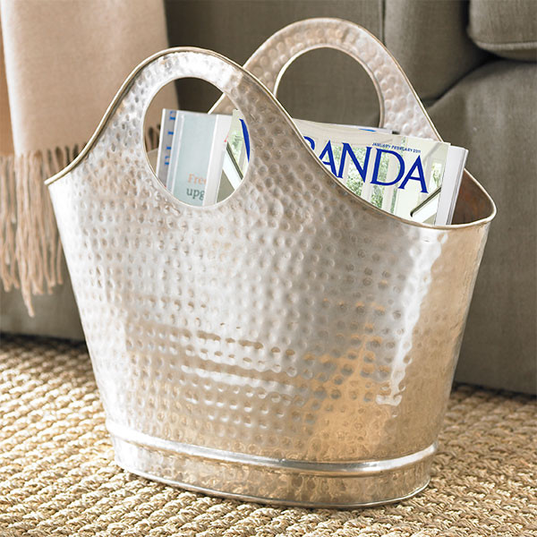 Silvery Magazine Holder Contemporary Magazine Racks by Wisteria