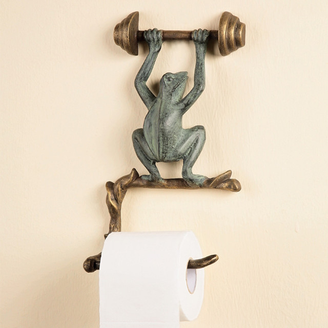 Frog Wall Mounted Toilet Paper Holder Tropical Toilet Paper Holders