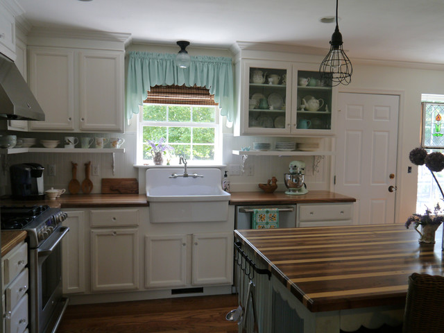 Ranch Home Re-design Kitchen/Den Makeover - Farmhouse - Kitchen - other