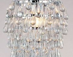 AF Lighting Crystal Teardrop Mini Chandelier contemporary-pendant-lighting