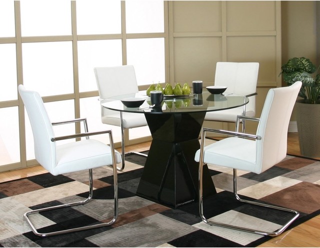 Cramco Virgo 5-Piece Dining Set - contemporary - dining tables 