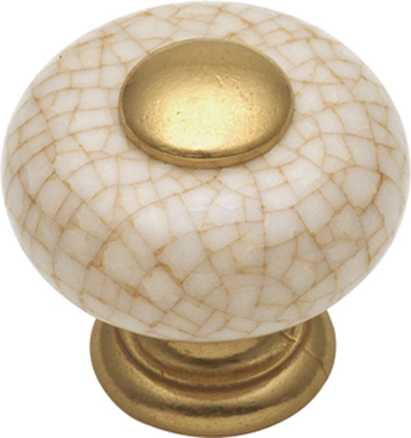 Tranquility Vintage Brown Crackle Knob Traditional