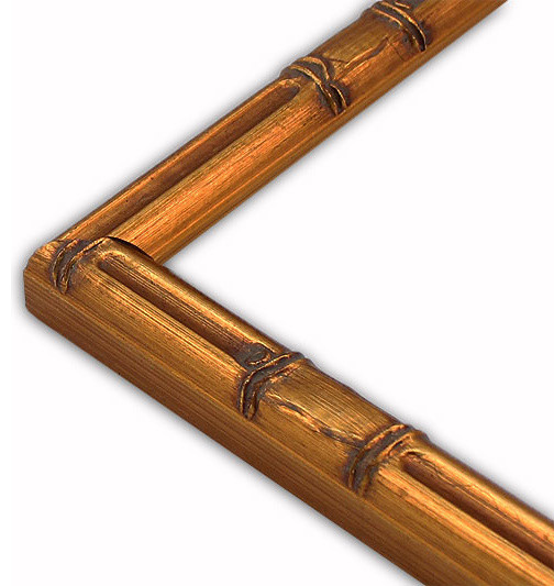 Gold Bamboo Picture FrameSolid Wood, 8x10 Traditional Picture Frames by The Frame Guys