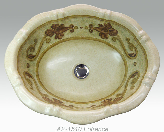 Hand Painted Dropin Sinks by Atlantis