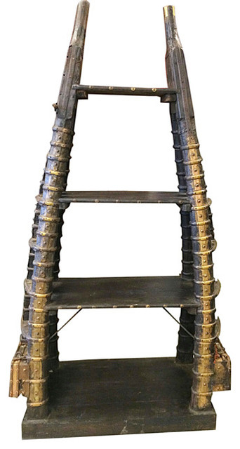 Indian Furniture Bookcase Reclaimed Wood Shelf Unit $1,999.00 ...
