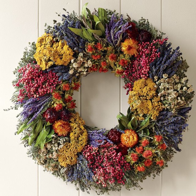 Farmers’ Market Herb Wreath Traditional Wreaths And Garlands by
