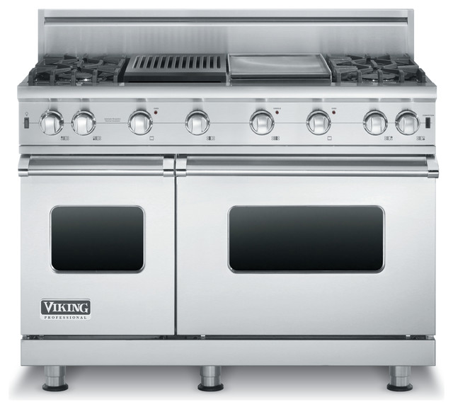 Viking 48" Prostyle Gas Range, Stainless Steel Natural Gas