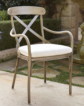 Bordeaux Outdoor Bistro Armchair with Cushion - traditional ...