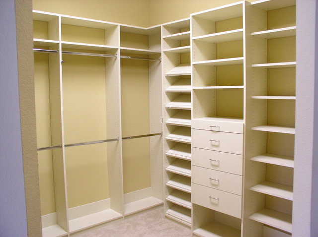 antique white closet organizer - Traditional - Closet - tampa - by 