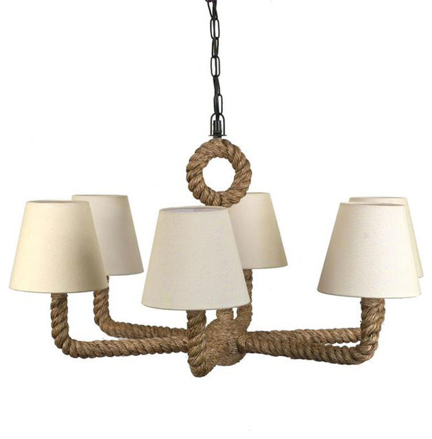 Nautical Rope Chandelier Rustic Chandeliers by Dot & Bo