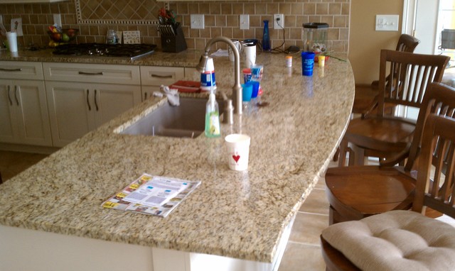 Helmart Countertop replacement #123 Santa Silvia traditional-kitchen