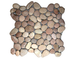 Berry Pebble Tile bathroom tile