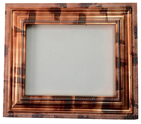 Decorative Wall Mirror or Picture Frame in gold leaf bronze patina