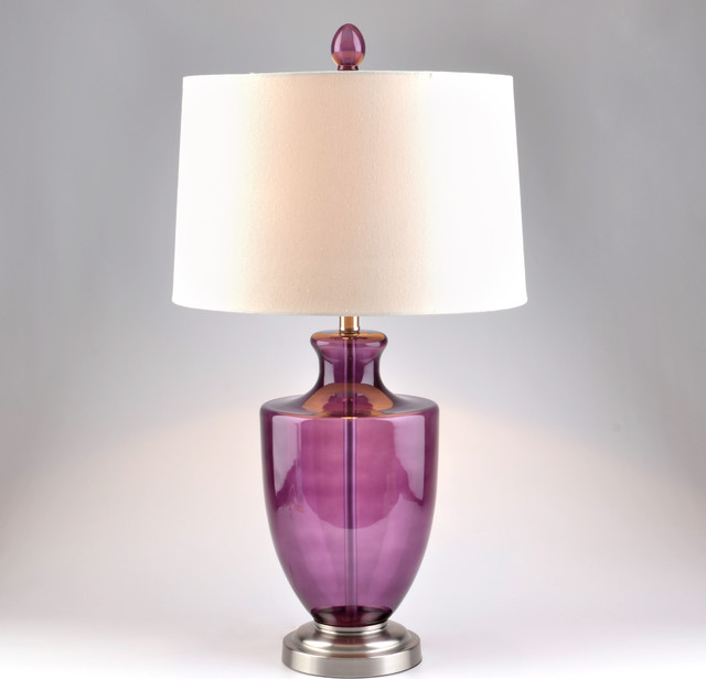 Magenta Glass Table Lamp Table Lamps by Kirkland's