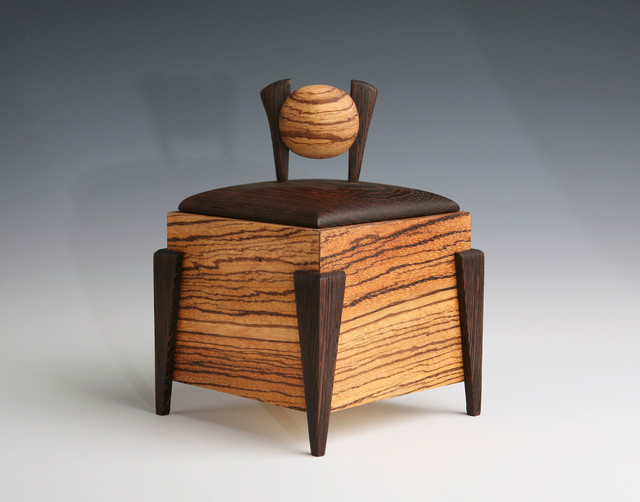 wood jewelry box / urn Contemporary Jewelry Boxes And Organizers