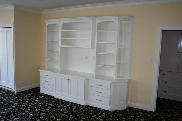Lakefront Condo Remodel traditional-home-theater