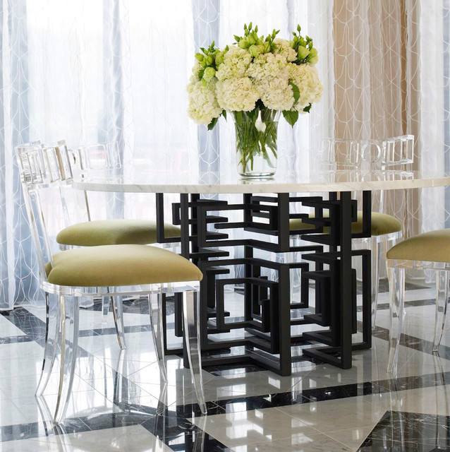 Geometric Iron Table Base Traditional Table Tops And Bases