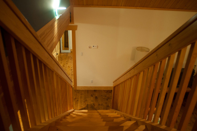 Clear Lake Retreat traditional-staircase