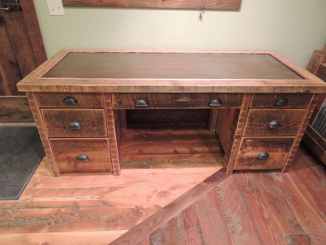 Barnwood And Log Desks - Rustic - Desks And Hutches - Other Metro - By ...