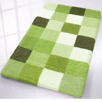 Bathroom Rugs on Caro Checkered Bath Rugs From Vita Futura   Contemporary   Bath Mats