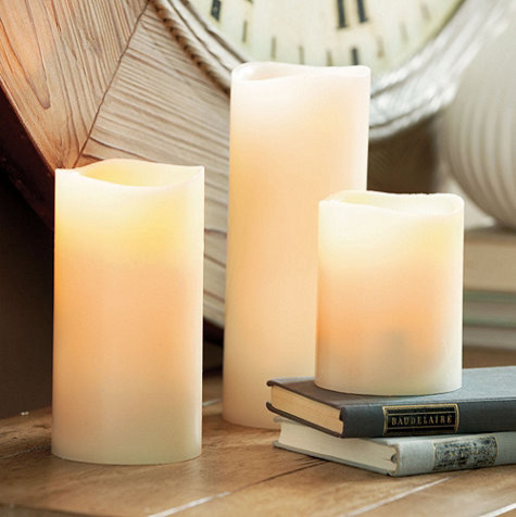 Battery Operated Flameless Candles with Timers - traditional - candles ...