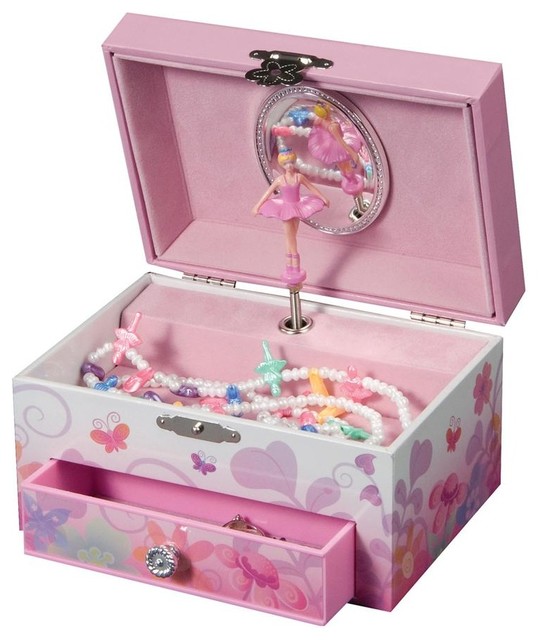 Ashley Girls Musical Jewelry Box Contemporary Kids Jewelry Boxes by ivgStores